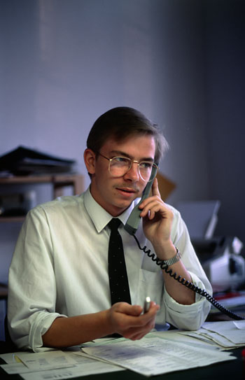 Thorsten Overgaard in 1988 being as the executive director for D3 advertising agency K/S in Denmark.