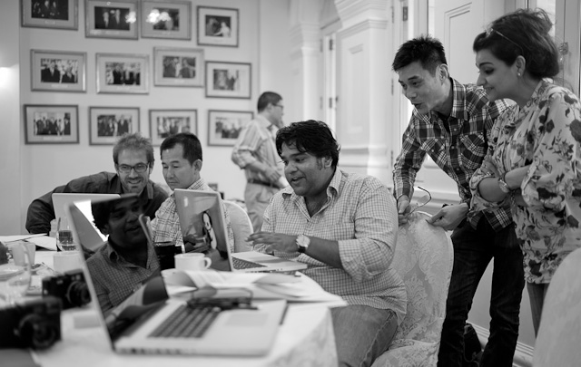 Editing in the Leica Workshop in Singapore,