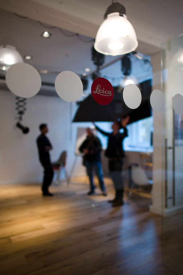 photo studio and seminar room upstairs in the Leica Mayfair store with Leica M9 and 24mm Summilux-M ASPH f/1.4