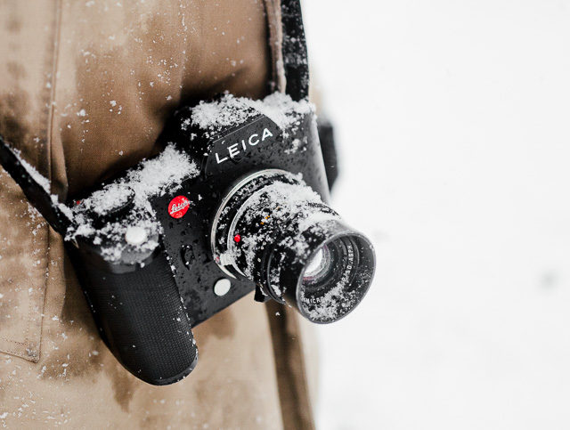 Leica SL in the snow during the New York blizzard in 2016. 