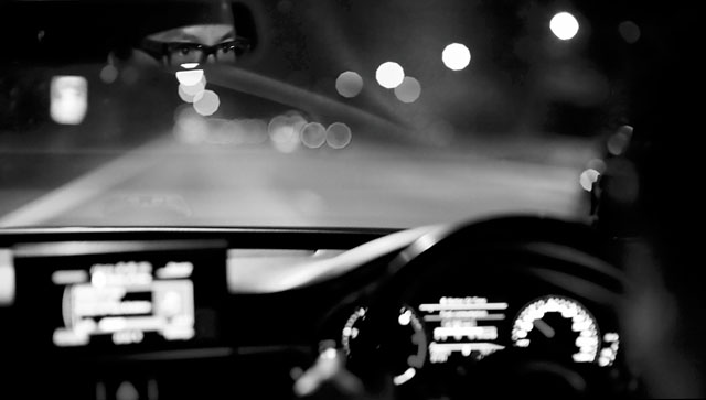 Driving with Andrew Lum. Leica M 240 with Leica 50mm Noctilux+M ASPH f/0.95. © Thorsten Overgaard.