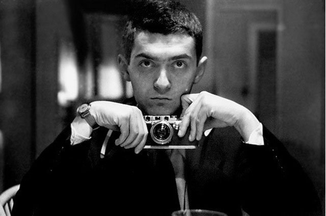 Stanley Kubrick with his Leica III