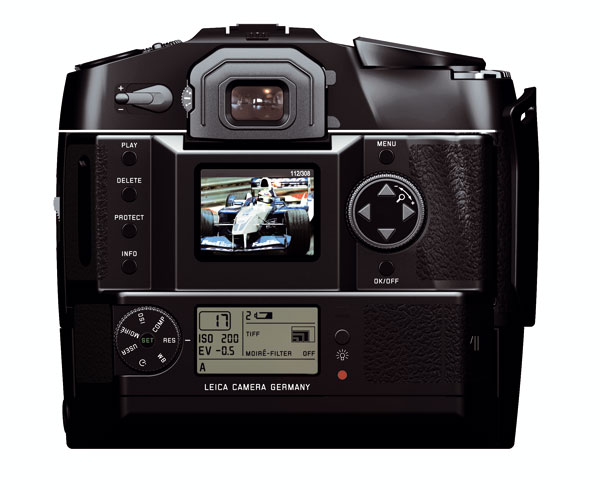Leica DMR digital back from back on R9