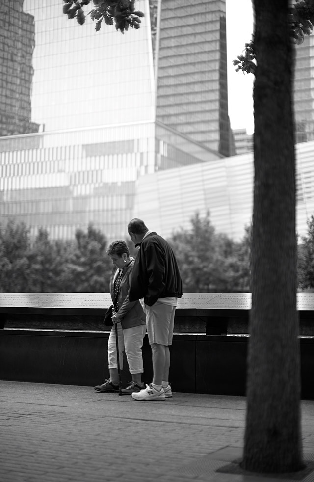 I visited the 911 memorial, realizing it's been 25 years since I was last there. Back then I saw it from the top of the Twin Towers. Leica M10 with Leica 50mm Noctilux-M ASPH f/0.95. © 2018 Thorsten von Overgaard.