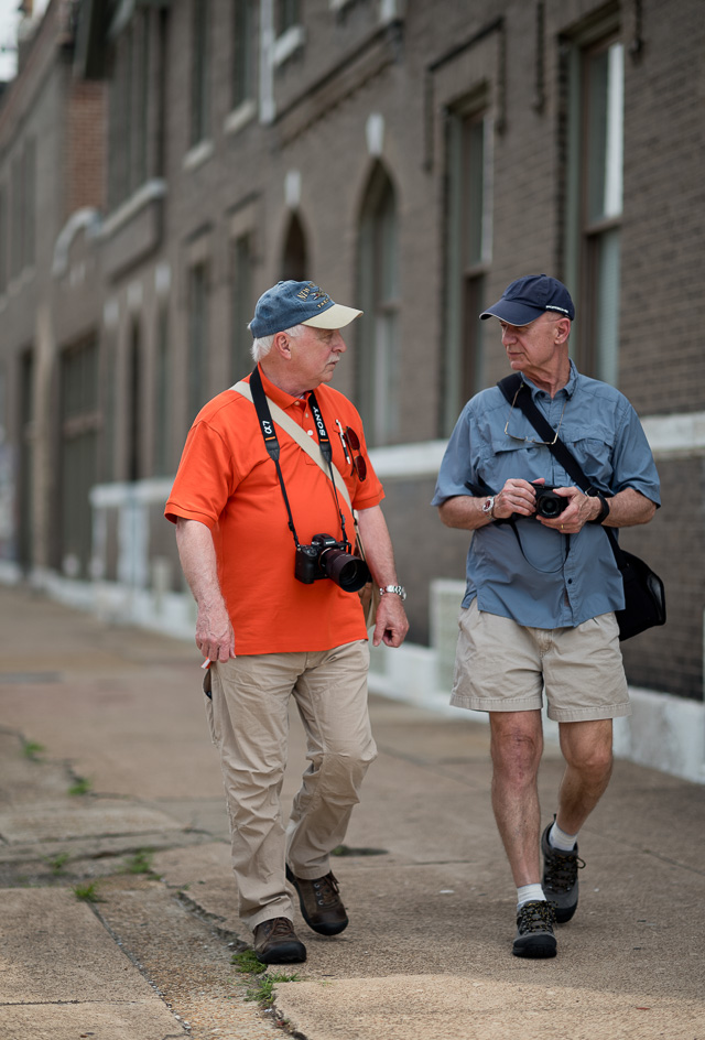 Out and about on Manchester Avenue in St. Louis. Jerry Benner and . Leica M10 with Leica 75mm Noctilux-M ASPH f/1.25. © 2018 Thorsten von Overgaard. 