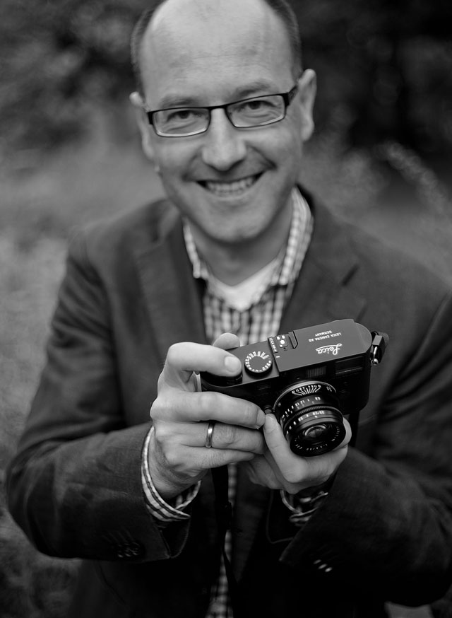 Andreas Jürgensen of the Leica User Forum with the black Leica M9-P
