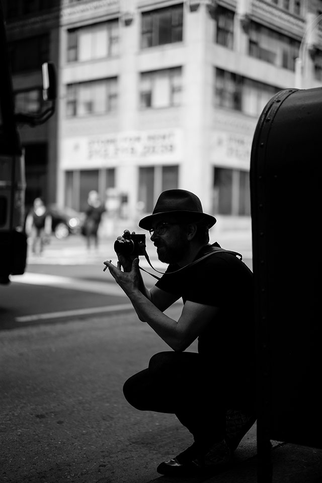 Thorsten Overgaard in New York, photographed by Bob Anderson