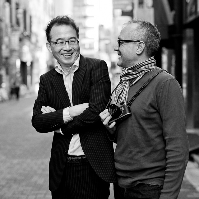 Takahashisan from Leica Store Ginza with Steve Collins