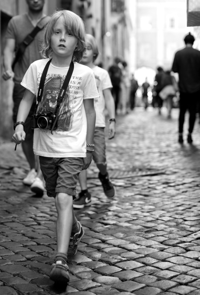 A young photographer out and about in Rome. Leica M 246 with Leica 50mm APO-Summicron-M ASPH f/2.0. © 2016 Thorsten Overgaard. 