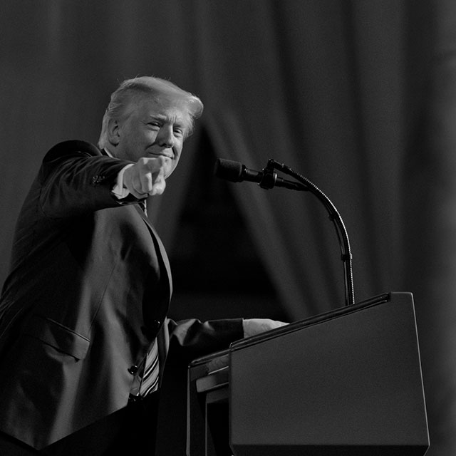 President Donald Trump in Washington DC. Leica M10 with Leica 75mm Noctilux-M ASPH f/1.25. © 2018 Thorsten von Overgaard.