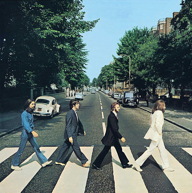 Rhythm in photograph: The Beatles album cover for Abbey Road. Photo: Iain Macmillan. 