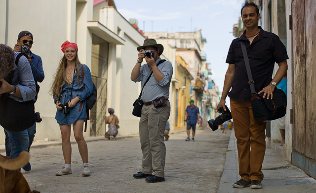 He manged to take this photo! Street life in Havana, Cuba. Leica M9 with Leica 50mm Summilux-M ASPH f/1.4 BC. 