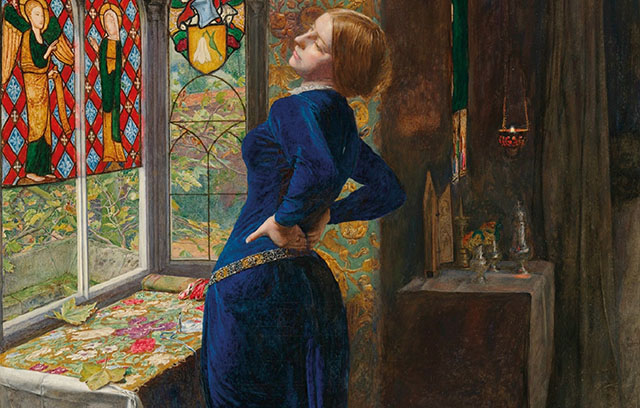 John Everett Millais I would say was a 28mm or 35mm painter, mostly. This is his painting “Mariana”.