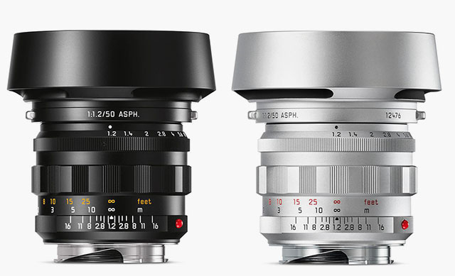 The 50mm Noctilux-M f/1.2 ASPH version 2021 in black (405g, $ 7,695 ex sales tax, or Euro 6.950,00 (incl 19% VAT) and silver limited version (598g, $13,000). 