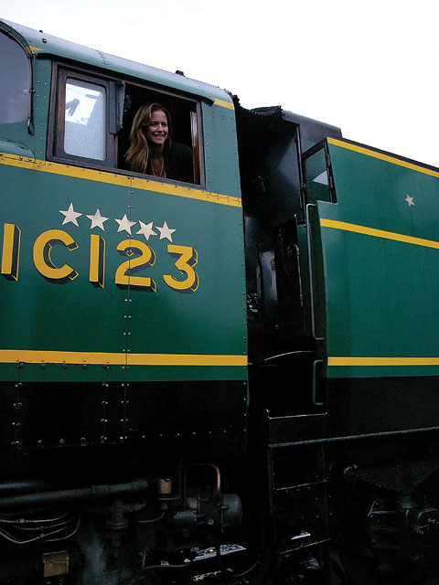 Kelly Preston at Bluebell Railways
