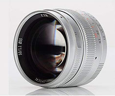 7artisans 50mm f/1.1 rangefinder lens for Leica M. SILVER $396.00