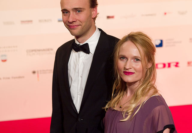 Mille Hoffmeyer Lehfeldt and husband arrives at European Film Awards at Forum on December 6, 2008 in Copenhagen, Denmark  (Photo by Thorsten Overgaard/WireImage)