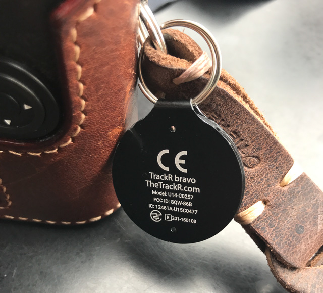 The TrackR is one possible way to secure cameras, bags, keys, etc. 