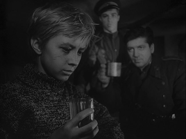 Ivan's Childhood (1962, cinematography by Vadim Yusov, directed by Andrei Tarkovsky (and Eduard Abalov).