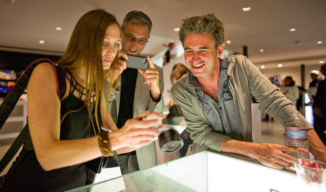 From the release party of the Leica T in Leica Store Los Angeles where there was a hip and young crowd, DJ, beer and a strong presence of Instagram. © 2014 Thorsten Overgaard.