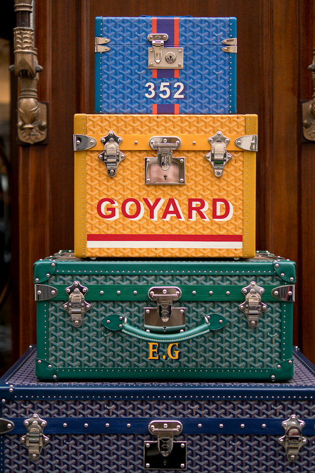 The full picture. A stack of Goyard thrunks.The 35mm wide open at f/1.4, 200 ISO. © Thorsten Overgaard.  