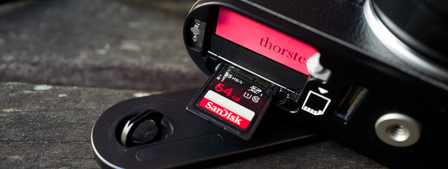 The SD-card for Leica M246 and Leica M 240 is SanDisk 64GB 95MB/sec
