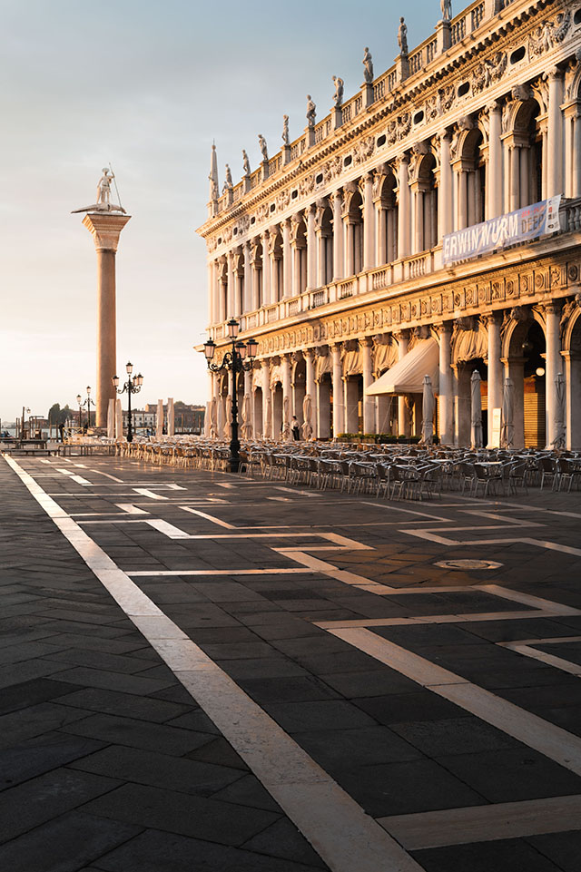 Early morning at the San Marco Squares in Venice, Italy, Leica Q3 43. © Christopher West.