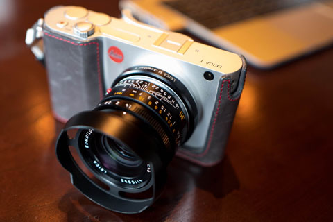 Leica T with Leica ventilated hood on the Leica 35mm Summilux-M ASPH f/1.4 FLE by Lawrence Hui.