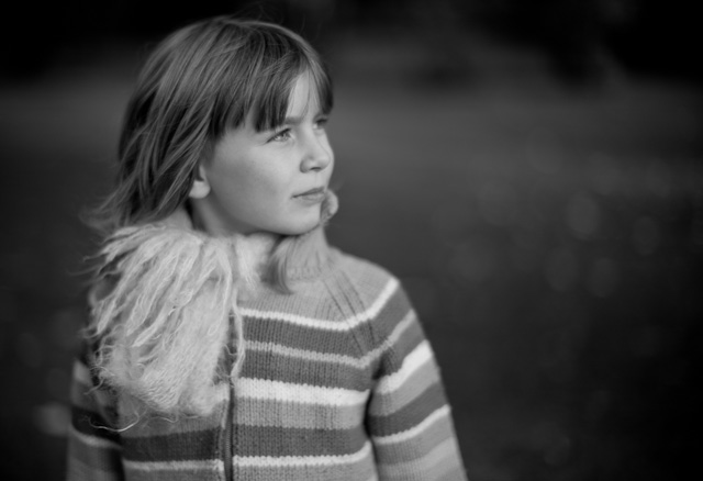 My daughter Robin Isabella von Overgaard in Hamburg, October 31, 2012. Leica M Monochrom with Leica 50mm Noctilux-M f/1.0 