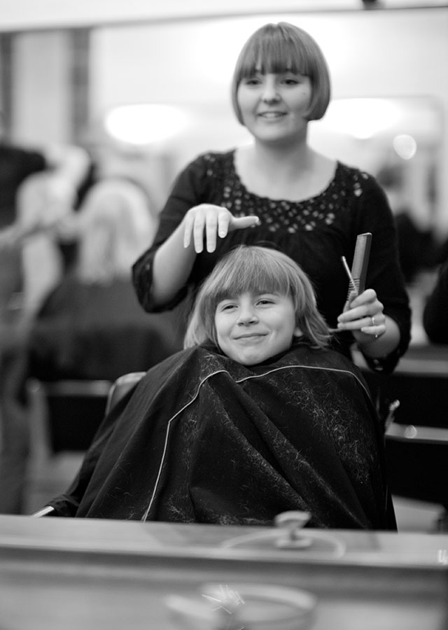 My daughter Robin Isabella getting a haricut in Denmark. Leica M Monochrom with Leica 50mm Noctilux-M ASPH f/0.95. © Thorsten von Overgaard.