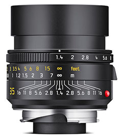 Leica 35mm Summilux-M ASPH FLE f/1.4 "Short Focus" Version VI Black (2022, model 11 726).