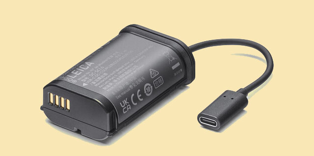 The Leica DC-SCL6 USB-C DC-Coupler ensures a continuous power supply for your never-ending video