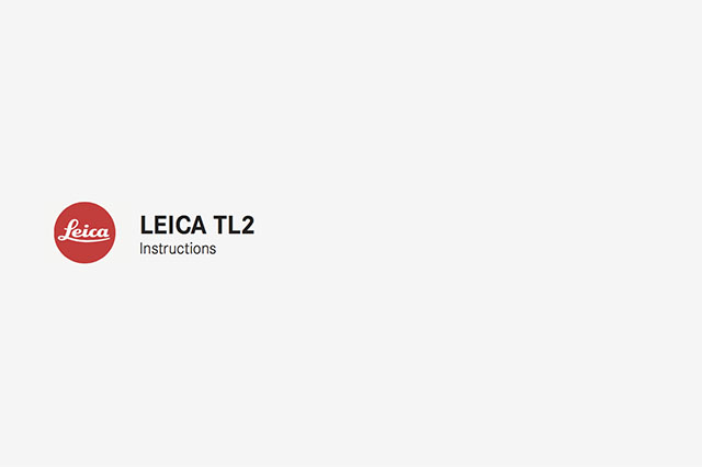 English only Leica TL2 manual as PDF