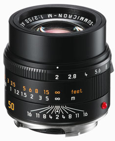 Leica 50mm APO-Summicron-M ASPH f/2.0. Model 11141. Black. $7,795. 