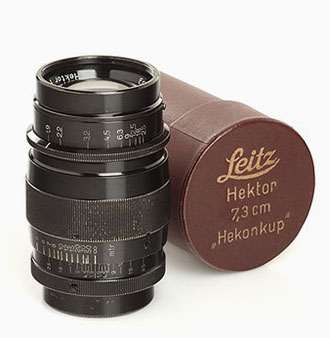 The Hektor 73mm f/1.9 of 1930-1931 sells at $900 - $6,000 these days. 