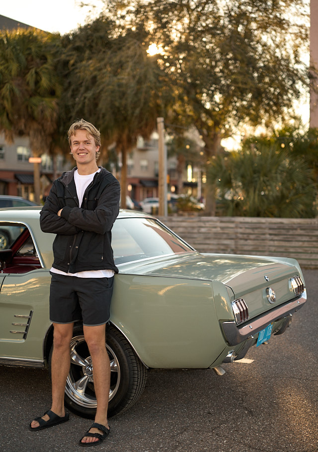 Nicolas is the proud owner of this Ford Mustang 1966. Leica M11 with Leica 50mm APO-Summicron-M ASPH f/2.0. © Thorsten Overgaard. 