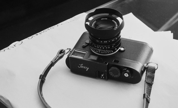 Ventilated shade in Matte Black for the Leica 35mm Summilux-M ASPH f/1.4 ASPH FLE.