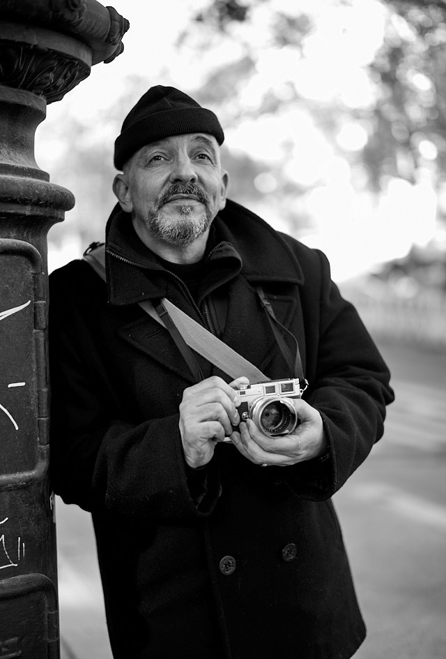 Jochen in Berlin with his Leica M3. Leica M10-P with Leica 50mm Summilux-M ASPH f/1.4 BC. © Thorsten von Overgaard. 