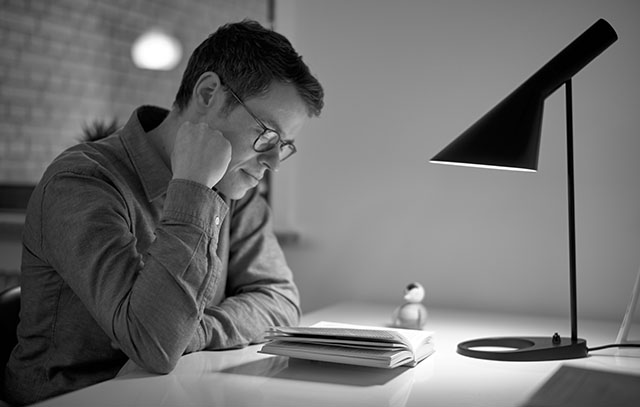 There is something about light reflecting from the paper sheets of a book, and it makes you forget the dark and depressing weather outside. These are the months of the year where it is perfectly all right to introvert. 400 ISO. Leica 50mm Summilux-M ASPH f/1.4 BC. © Thorsten Overgaard.