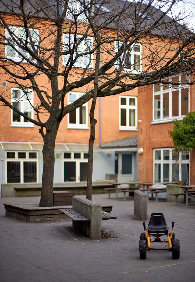 My old school "Laursens Realskole" in Hjelmensgade, Aarhus, Denmark. Leica M10-P with Leica 50mm Noctilux-M ASPH f/0.95 FLE. © Thorsten Overgaard. 