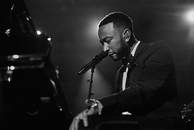 John Legend took a deep breath before he performed a new song that is not out yet. I don't know how I got that close, but I did. Leica M10-P with Leica 50mm Summilux-M ASPH f/1.4 © Thorsten Overgaard.
