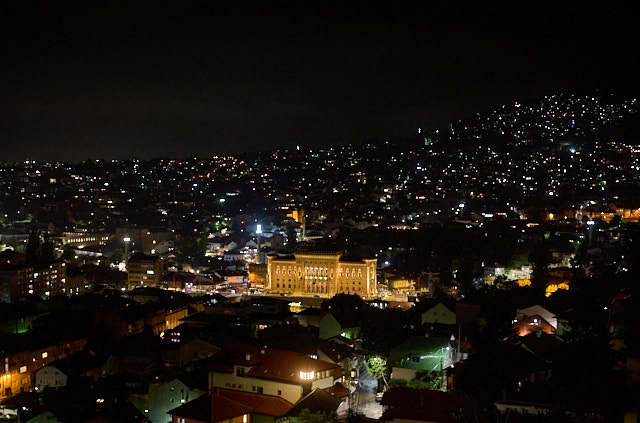 Arriving to Sarajevo at night. Feels like arriving in a valley. Leica M10-R with Leica 50mm Summilux-M ASPH f/1.4 BC. © Thorsten Overgaard. 