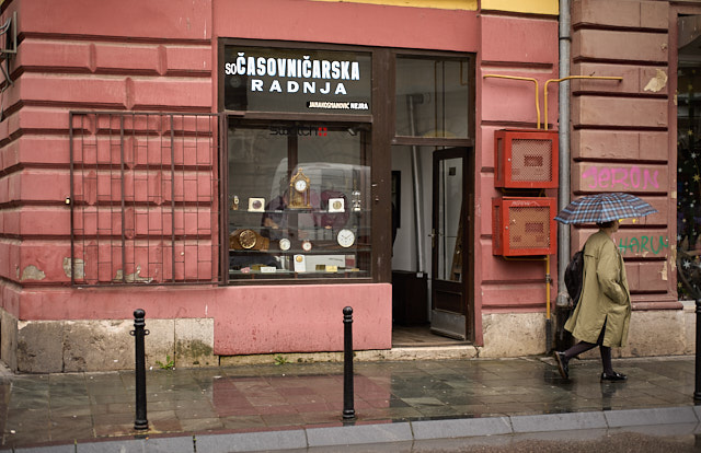 A watch store in Sarajevo. Leica M10-R with Leica 50mm Summilux-M ASPH f/1.4 BC. © Thorsten Overgaard.