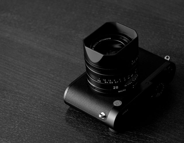 Leica Q full-frame mirrorless Leica cameara with fixed Leica lens. 