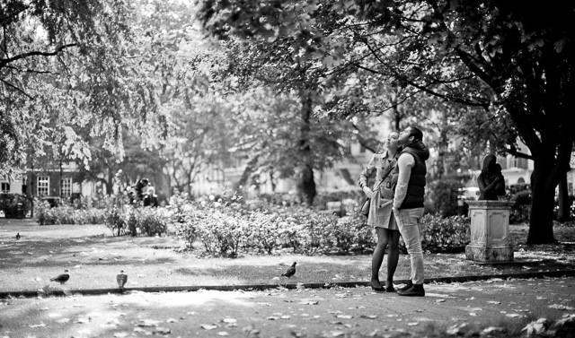 Autumn romance in Queen Square Gardens, London, October 2015. Leica M 240 with Leica 50mm Noctilux-M ASPH f/0.95