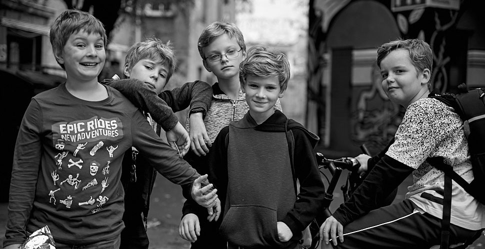 Street portrait of school boys. Leica M10-P with Leica 50mm APO-Summicron-M ASPH f/2.0. © 2018 Thorsten von Overgaard. 
