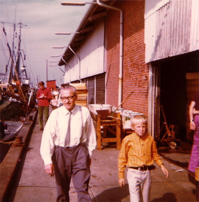 My grandad and my brother Martin, 1970. 