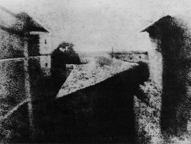 Louis Daguerre's first daguerreotype