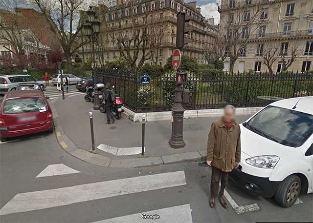 No, that’s not Henri, but he’s standing in the exact line of view that Henri Cartier-Bresson stood 85 years ago. Or more likely, he might have been in the garden behind.  