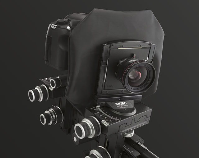 Sinar p MF-L with Leica S medium format back
